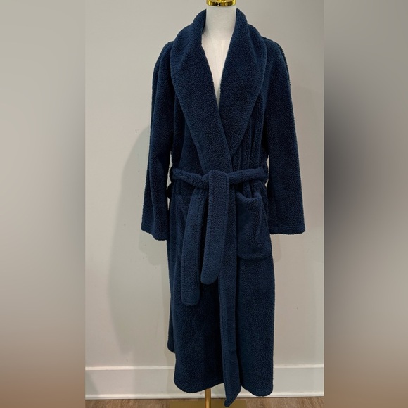 Pottery Barn Teen Size OS Blue Cozy Robe - Picture 1 of 8